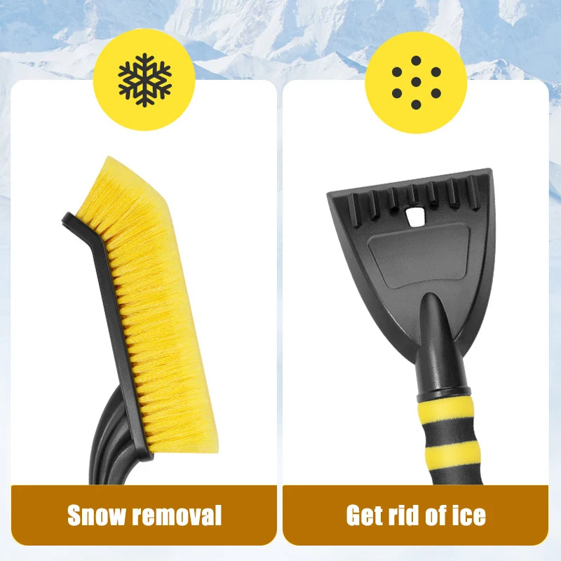 Escova de neve extensível do carro, limpeza, remoção, pá, raspador, escovas automáticas, deicer do pára-brisa, ferramentas removedor, desembaçador de lavagem, inverno