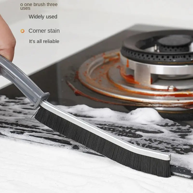Escova multifuncional de limpeza de gap, pequena escova dura para limpeza, ferramenta para cozinha cega, aplicar para, 4 peças