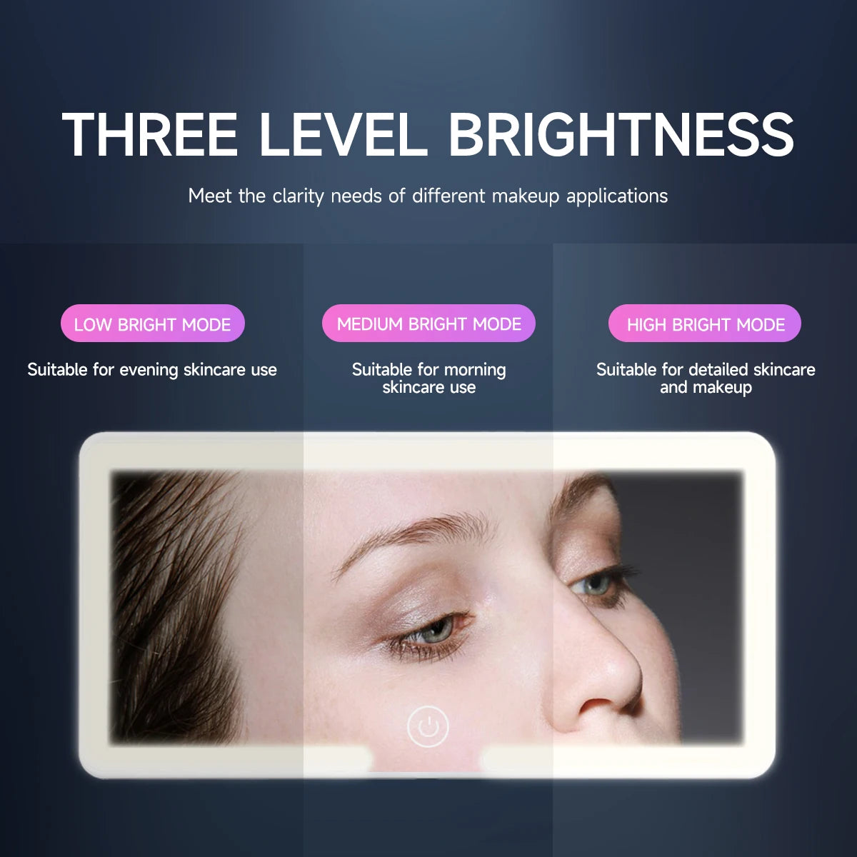 Espelhos interiores do carro placa de viseira solar led hd espelho de maquiagem para meninas feminino recarregável luz de preenchimento universal fino espelho de vaidade