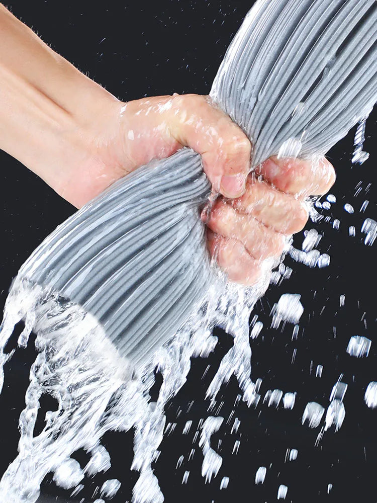 Squeeze Self-Draining Collodion Mop, Wood Floor Tiles Spin, Household Cleaning Tools, Clean Walls and Floor Pots 
