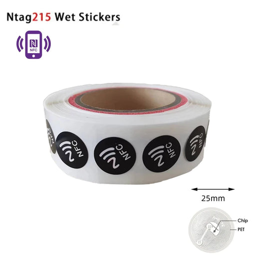 Rewritable RFID Adhesive Tag, Stickers Available, Labels, NFC Tags, ISO14443A, Ntag215, 13.56MHz, 10Pcs, 50Pcs, 100Pcs 