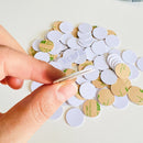 Etiqueta adhesiva RFID regrabable para monedas, 125 kHz, etiqueta T5577, diámetro posterior: 25 mm, grosor: 1 mm 