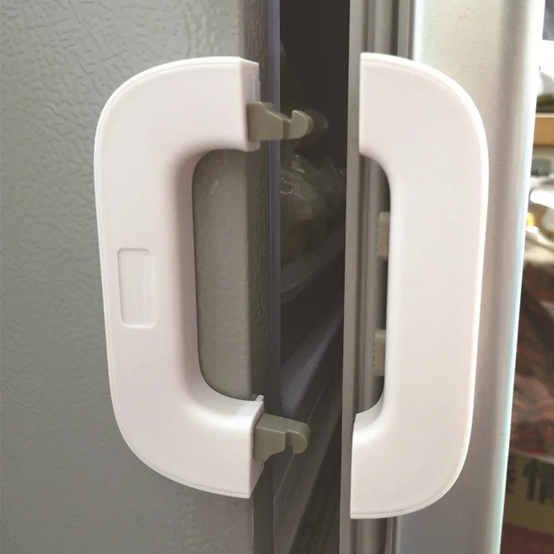 Fechadura da porta do congelador do fechamento da geladeira do agregado familiar criança armário das crianças segurança do bebê anti-beliscar para o bebê
