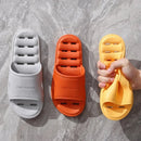 Feslishoet - Zapatillas de baño unisex de EVA, antideslizantes, con fondo suave, antifugas, para ducha, para hombre y mujer, de secado rápido 
