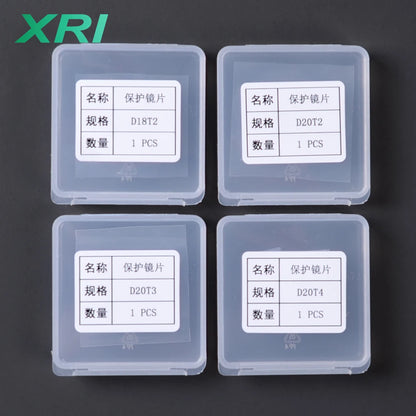 Lente protectora para soldadura láser de fibra, WSX, QiLin, HanWei, Sup, Au3tech, 18x2, 20x2, 20x3, 20x4 mm 