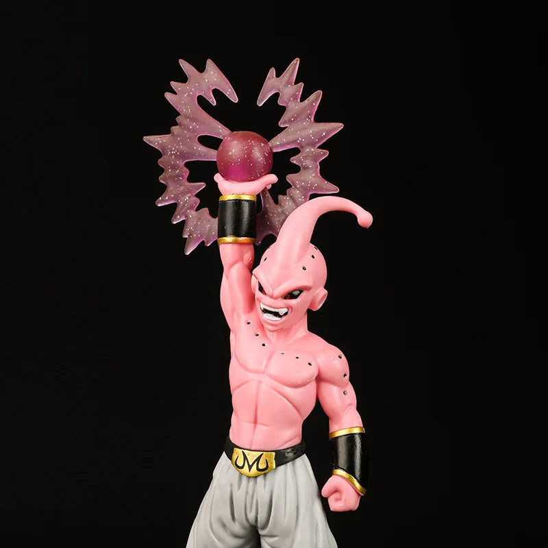 Figuras Bandai Dragon Ball PVC, Goku Buu, Super Buu, Estátua GK, boneca modelo, brinquedo de coleção, prenda para criança, 26cm