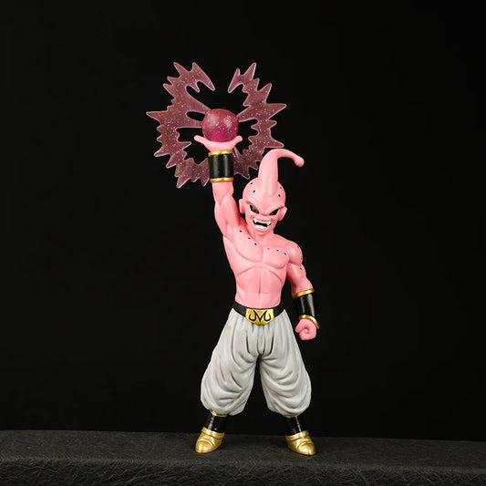 Figuras Bandai Dragon Ball PVC, Goku Buu, Super Buu, Estátua GK, boneca modelo, brinquedo de coleção, prenda para criança, 26cm