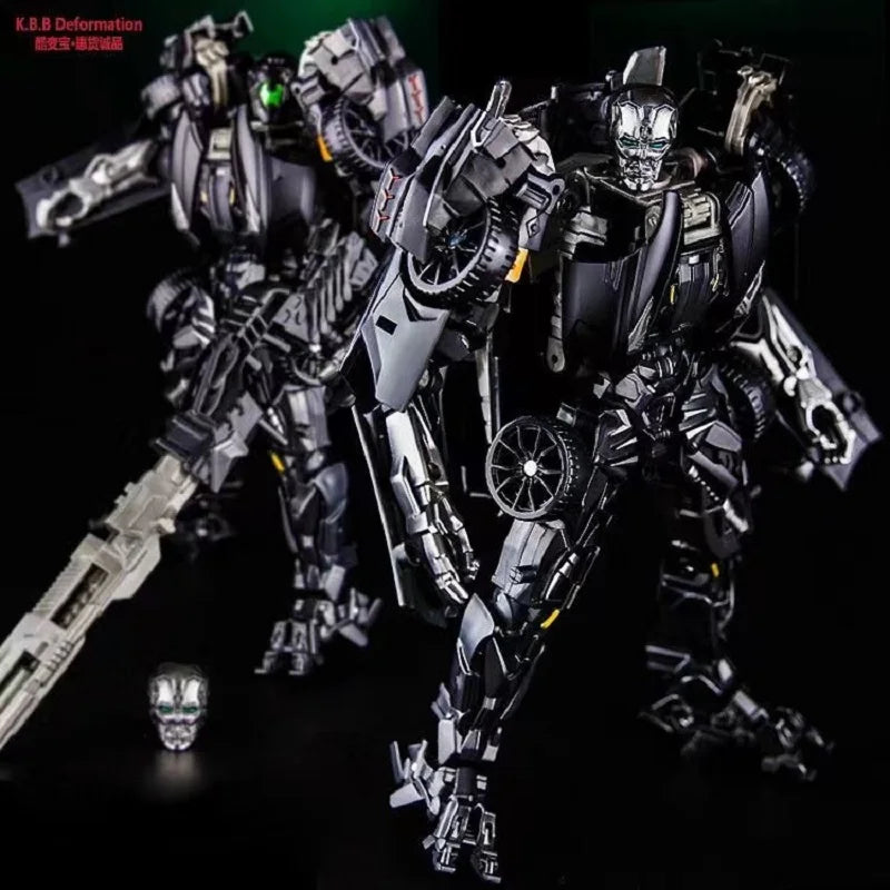 Figuras do carro do robô deformado para crianças, brinquedo do robô da transformação, 4 Lockdown escuro, versão do filme, presente do aniversário