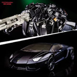 Figuras do carro do robô deformado para crianças, brinquedo do robô da transformação, 4 Lockdown escuro, versão do filme, presente do aniversário