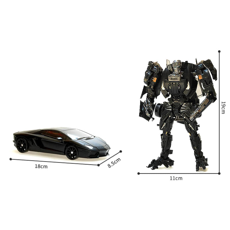 Figuras do carro do robô deformado para crianças, brinquedo do robô da transformação, 4 Lockdown escuro, versão do filme, presente do aniversário