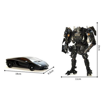 Figuras do carro do robô deformado para crianças, brinquedo do robô da transformação, 4 Lockdown escuro, versão do filme, presente do aniversário