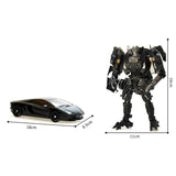 Figuras do carro do robô deformado para crianças, brinquedo do robô da transformação, 4 Lockdown escuro, versão do filme, presente do aniversário
