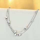 Fine 925 sterling silver Chain Stars Bracelets for women Charms fashion designer party Jewelry Holiday Wedding Gifts 