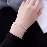 Fine 925 sterling silver Chain Stars Bracelets for women Charms fashion designer party Jewelry Holiday Wedding Gifts 