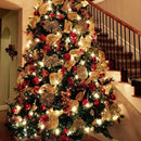 Christmas Knitted Ribbon for DIY, Wreath Bow, Home Tree Decorations, Christmas Gifts, New Year 2025, 1 Roll 