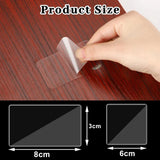Reusable Strong Double Sided Tape PVC Clear Square Wall Stickers for Hooks Waterproof No Traces Home Glue Tapes 
