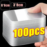 Reusable Strong Double Sided Tape PVC Clear Square Wall Stickers for Hooks Waterproof No Traces Home Glue Tapes 