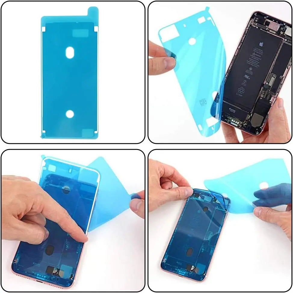 Fita impermeável do selo da tela do LCD, reparo adesivo da colagem, etiqueta da alta qualidade para o iPhone 11, 12, 13, 14 Pro Max, 7, 8 Plus, X, XR, XS, 10 PCes