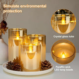 Flameless Electric LED Candle with Remote Control, 3D Wick, Battery Operated, Hotel, Wedding, Birthday Party Decoration