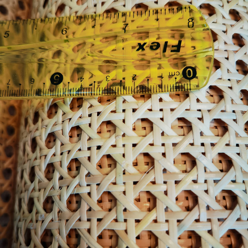 Cinta de caña natural, ratán auténtico, rollo de cinta, para sillas, mesas y muebles, 30 cm, 40 cm, 45 cm, 50 cm, 55 cm x 1 m 