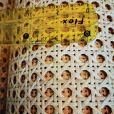 Natural Cane Webbing Sheet, Real Rattan, Webbing Roll, Chair, Table Background, Furniture Material, 30cm, 40cm, 45cm, 50cm, 55cm x 1m 