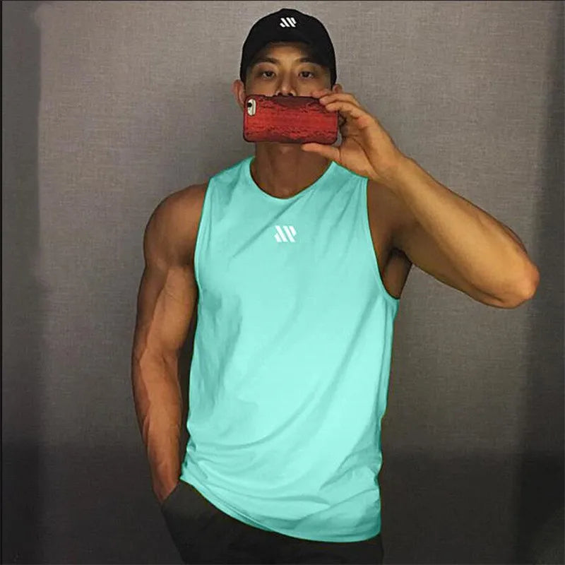 GITF-Tops de musculação para homens, treino de ginástica, camisa bocas fitness, correndo Kleding, longarina, singlet, Zomer, colete de treino