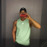 GITF-Men's Bodybuilding Tops, Gym Workout, Fitness Shirt, Running Kleding, Stringer, Singlet, Zomer, Training Vest 