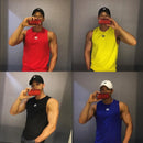 GITF-Men's Bodybuilding Tops, Gym Workout, Fitness Shirt, Running Kleding, Stringer, Singlet, Zomer, Training Vest 