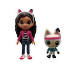 Figura de acción de casa de muñecas Gabby para niños, mercado de dibujos animados para máquina de muñecas cápsula, muñecas Gaby sonrientes abrazando a un coche, regalos de Navidad, 13 piezas por juego 