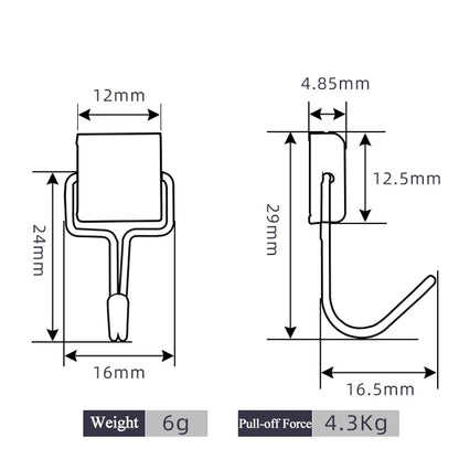 Ganchos magnéticos multiusos para almacenamiento, resistentes, para llaves, para cocina, baño (50 unidades) 