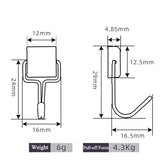 Strong Magnetic Multi-Purpose Storage Hooks, Home Kitchen Bar Key Hooks, Bathroom Hangers, 50Pcs 