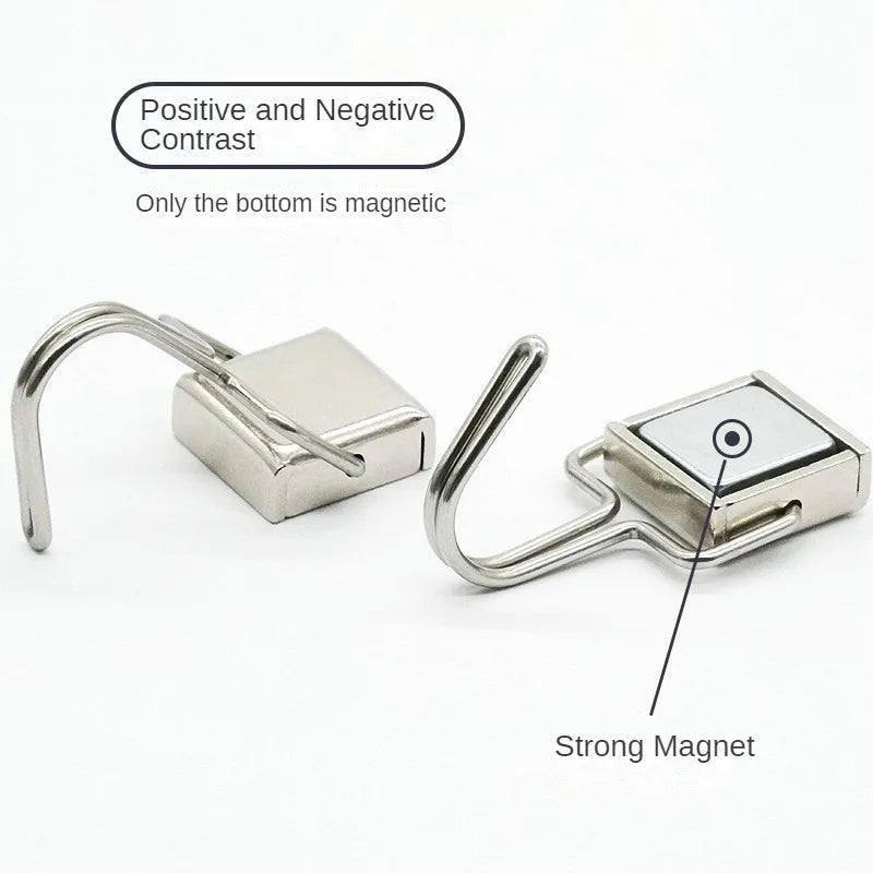 Strong Magnetic Multi-Purpose Storage Hooks, Home Kitchen Bar Key Hooks, Bathroom Hangers, 50Pcs 