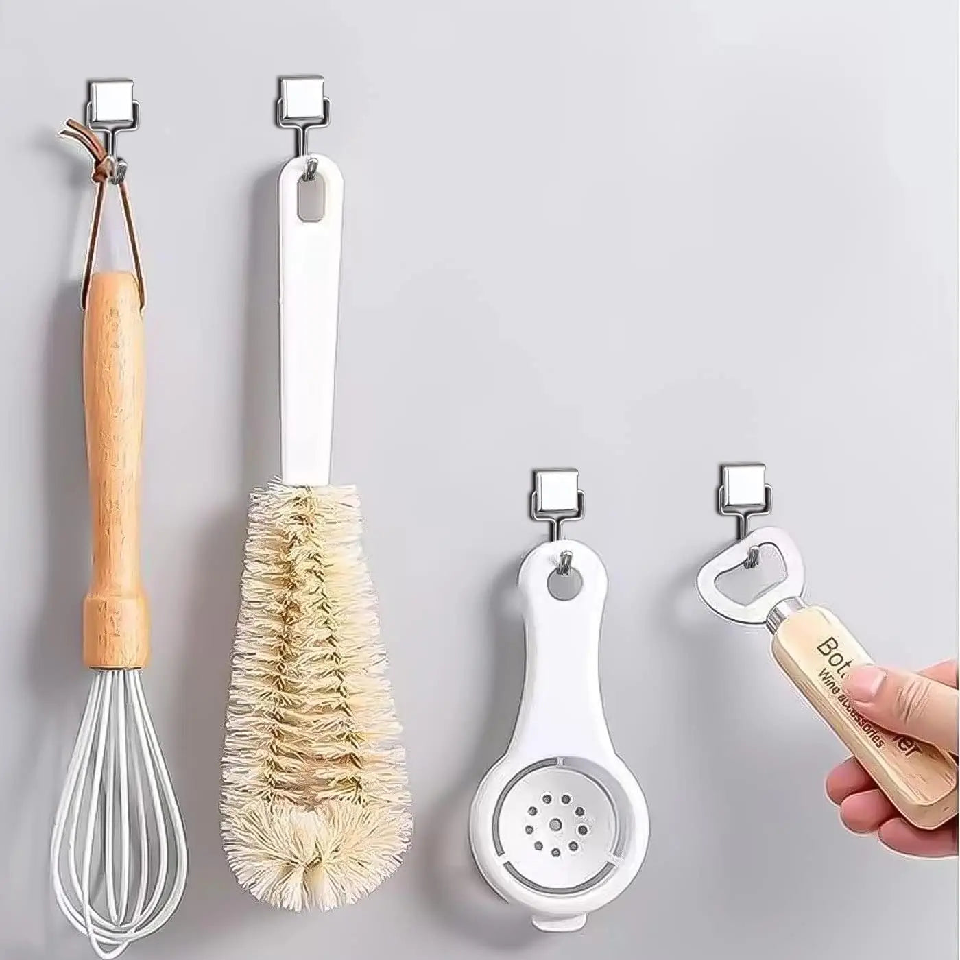 Strong Magnetic Multi-Purpose Storage Hooks, Home Kitchen Bar Key Hooks, Bathroom Hangers, 50Pcs 