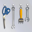 Ganchos magnéticos multiusos para almacenamiento, resistentes, para llaves, para cocina, baño (50 unidades) 