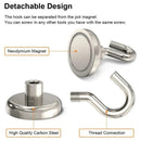 10 ganchos magnéticos resistentes, multiusos, para el hogar, la cocina, la barra, llaves y el baño. 