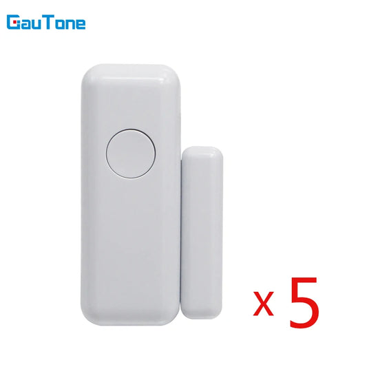 GauTone 433MHz Porta Detector Casa Sem Fio para Alertas Do Sistema De Alarme Janela Sensor