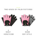 Professional Gym Fitness Gloves Power Weight Lifting Women Crossfit Workout Bodybuilding Half Finger Hand Protector 