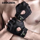 Professional Gym Fitness Gloves Power Weight Lifting Women Crossfit Workout Bodybuilding Half Finger Hand Protector 