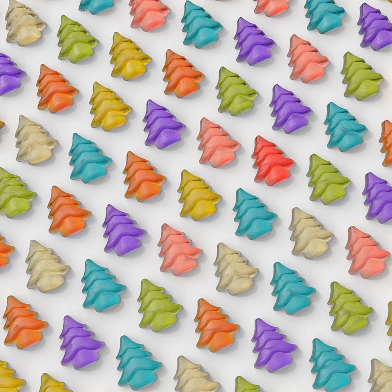 Molde de silicona para galletas con forma de hombrecito de jengibre, mini moldes de chocolate para hacer con forma de cachorro, 100 agujeros 