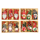 Gnomos De Natal Pingente De Madeira, Árvore De Natal Pendurado Ornamentos, Decorações De Natal Para Casa, Presente De Ano Novo, 2022, 9 Pcs, 12 Pcs