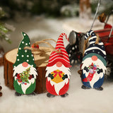 Gnomos De Natal Pingente De Madeira, Árvore De Natal Pendurado Ornamentos, Decorações De Natal Para Casa, Presente De Ano Novo, 2022, 9 Pcs, 12 Pcs