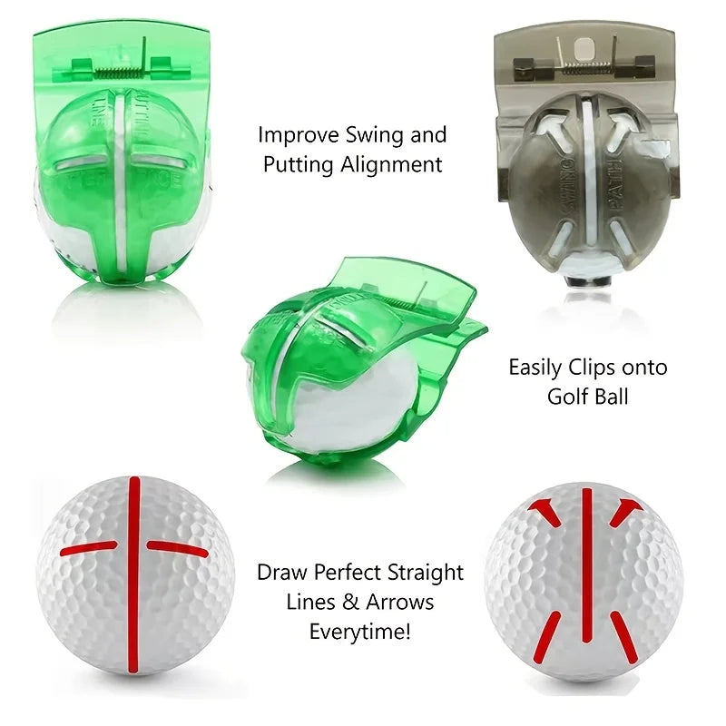 Delineador de pelota de golf: añade con precisión tu putting y marcador de dibujo. 