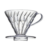 Gotero de café reutilizable de resina, filtro de vertido Barista, embudo de preparación, 1-2 tazas, 1-4 tazas