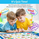 Póster musical electrónico con el alfabeto inglés, letras parlantes del alfabeto, juguete educativo para niños pequeños, regalo 