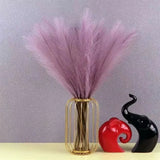 Artificial Pompom Grass, Pompass Branches, Faux Soft Stems, Plants Vase Filler, Home Boho Decor, Flower Arrangement, 10pcs 