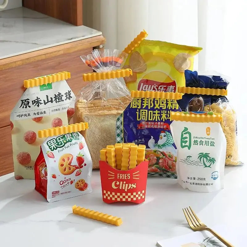 Grampo da selagem do alimento, grampo plástico, umidade-prova, para a preservação de alimento, petisco, agregado familiar, cozinha, refrigerador