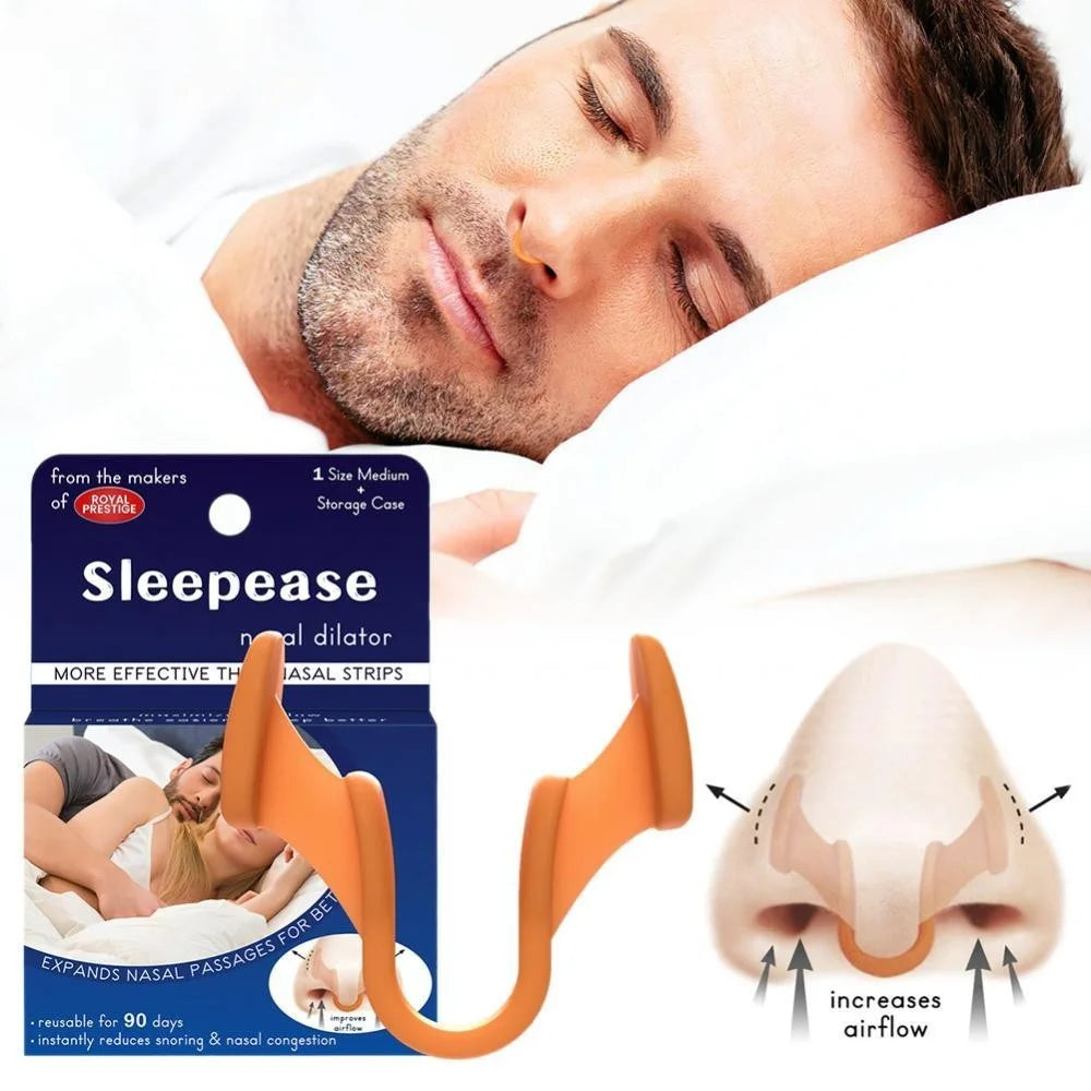 Silicone Nose Clip, Anti-Snoring, Nasal Dilator, Stop Snoring Aid, Easy Breathing, Nasal Rhinitis, 1pc 