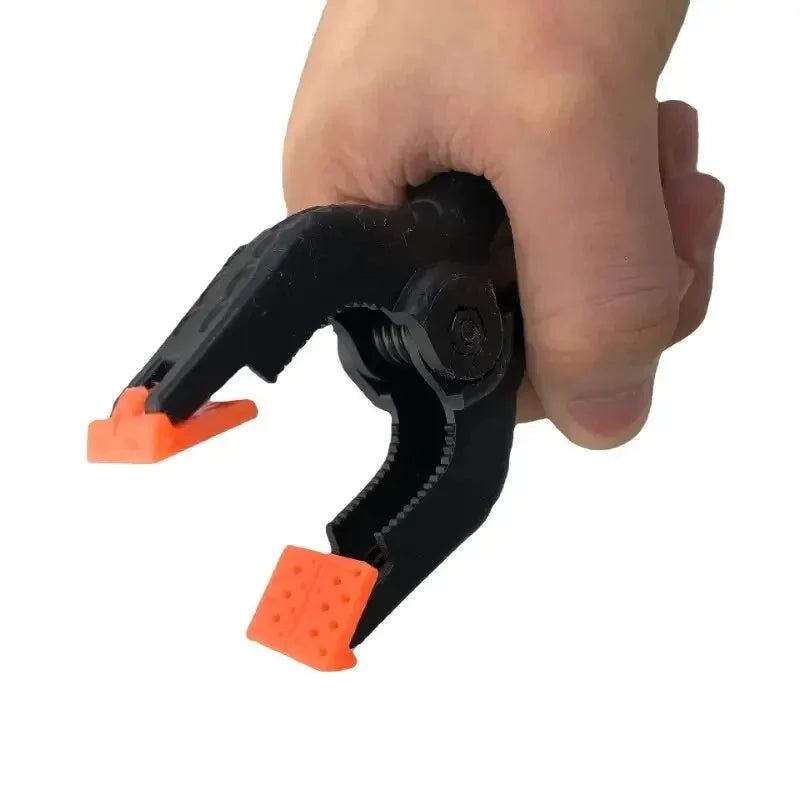 Abrazaderas de resorte para fondo, muselina, lienzo, papel, croma, clip de pantalla, herramienta de carpintero, plástico resistente, estudio fotográfico, 3", 6 piezas 