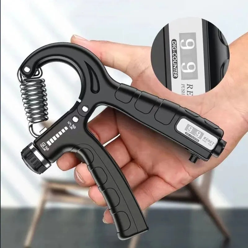 Grip Strength Trainer for Muscle Building, Forearm Strengthener, Hand Gripper, Adjustable Resistance 
