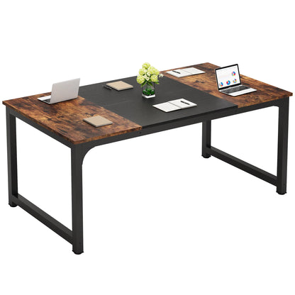 Trims-large modern computer desk for office, study table, writing desk, workstation for home 